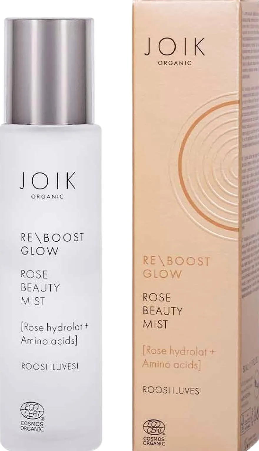 JOIK Organic Re-Boost Glow Rose Beauty Mist Kasvosuihke 50 ml