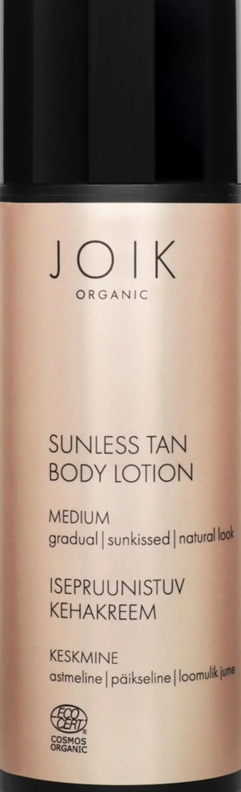 JOIK Organic Sunless Tan Body Lotion Itseruskettava voide Medium 150 ml