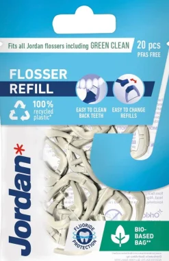 Jordan Easy Clean Flosser refill täyttöpakkaus 20kpl