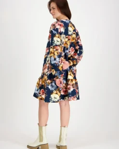 Kaiko Moss Rose Ruffle College mekko