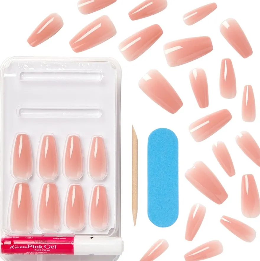 Kiss Bare but Better kynnet Nude Glow 28kpl