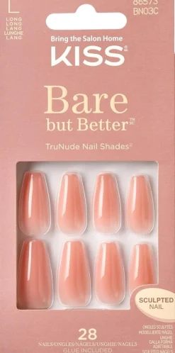 Kiss Bare but Better kynnet Nude Glow 28kpl