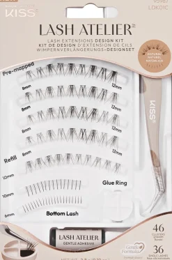Kiss Lash Atelier Design Kit 01 ripset 46 tupsua, 36 yksittäistä ripseä