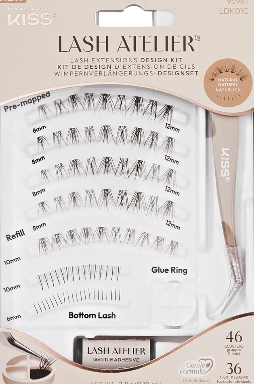 Kiss Lash Atelier Design Kit 01 ripset 46 tupsua, 36 yksittäistä ripseä