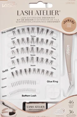 Kiss Lash Atelier Design Kit 02 ripset 46 tupsua, 36 yksittäistä ripseä