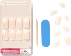 Kiss Nails Salon Acrylic Nude French 28 kpl nail kit, KAN02
