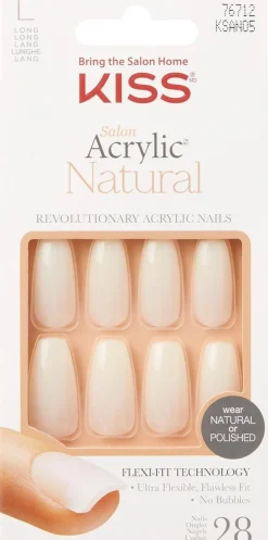 Kiss Salon Acrylic Natural kynnet - Strong Enough 28 kpl