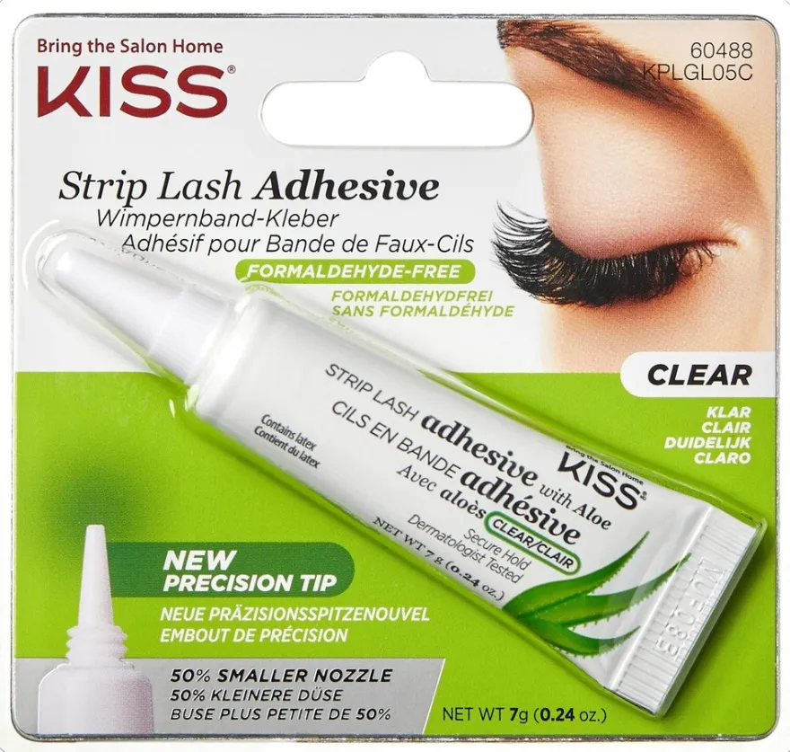 Kiss Strip Lash Glue ripsiliima kirkas 7g
