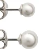 K.J. Koru Doublette Pearl 4&6 mm korvakorusetti