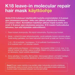 K18 Molecular repair hair mask hiusnaamio 5 ml