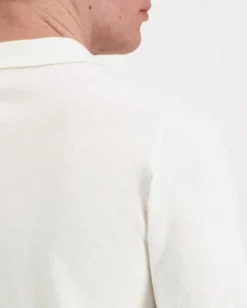 Knowledge cotton apparel Cashmere knitted Polo GOTS neule