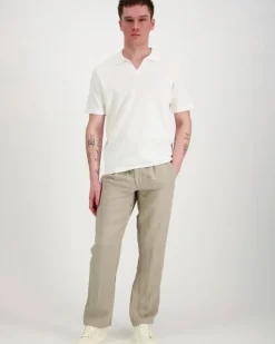 Knowledge cotton apparel Cashmere knitted Polo GOTS neule
