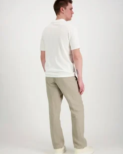 Knowledge cotton apparel Cashmere knitted Polo GOTS neule