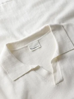 Knowledge cotton apparel Cashmere knitted Polo GOTS neule