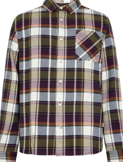 Knowledge cotton apparel Checked Flannel Shirt GOTS flanellipaita