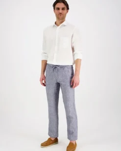 Knowledge cotton apparel Fig 1070003 pellavahousut