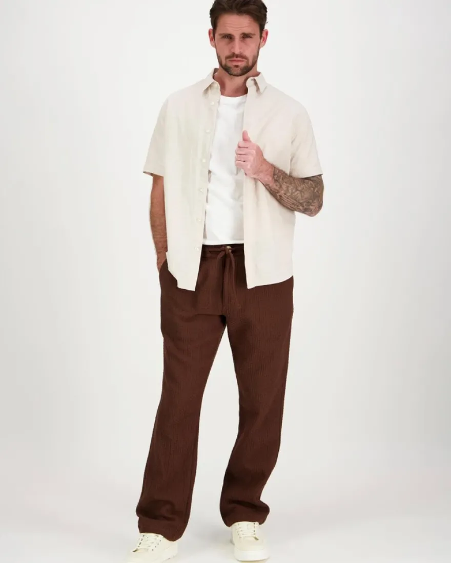 Knowledge cotton apparel housut Fig loose structure