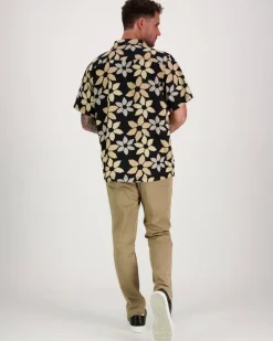 Knowledge cotton apparel kauluspaita Wave relaxed