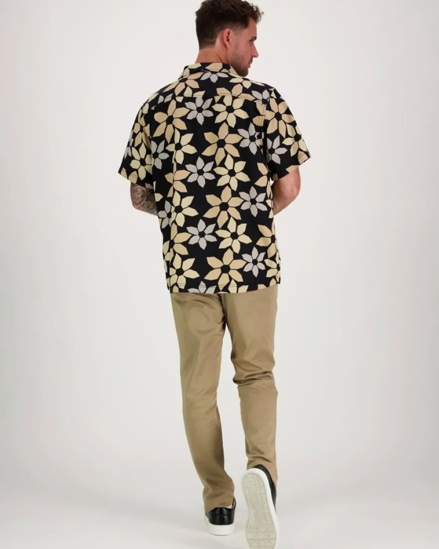 Knowledge cotton apparel kauluspaita Wave relaxed