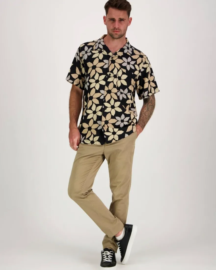 Knowledge cotton apparel kauluspaita Wave relaxed