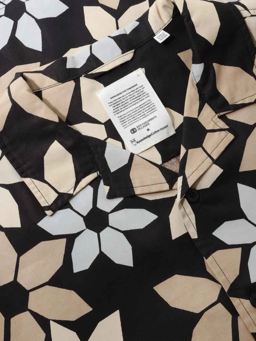 Knowledge cotton apparel kauluspaita Wave relaxed