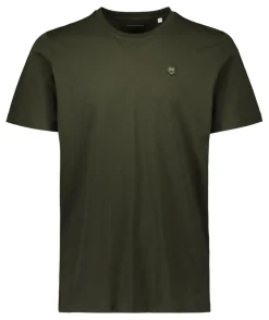 Knowledge Cotton Apparel Loke badge t-paita