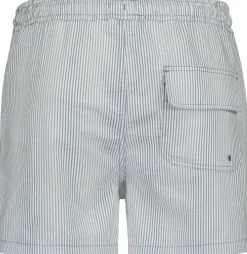 Knowledge cotton apparel Mid-thigh stripe seersucker shortsit