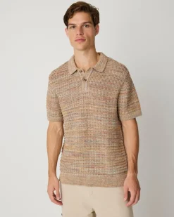 Knowledge cotton apparel neulepusero Knitted polo