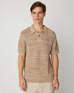 Knowledge cotton apparel neulepusero Knitted polo