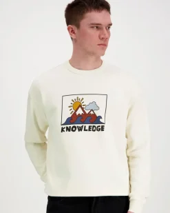 Knowledge cotton apparel Organic Cotton Front Printed college