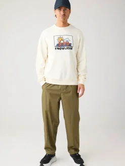 Knowledge cotton apparel Organic Cotton Front Printed college
