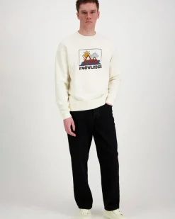 Knowledge cotton apparel Organic Cotton Front Printed college
