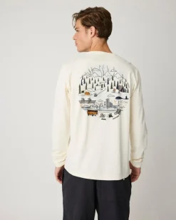 Knowledge Cotton Apparel pitkähihainen T-paita Back print