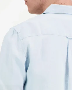 Knowledge cotton apparel Regular linen shirt kauluspaita