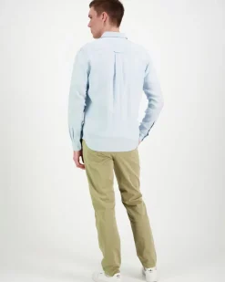 Knowledge cotton apparel Regular linen shirt kauluspaita