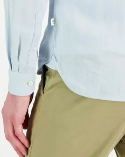 Knowledge cotton apparel Regular linen shirt kauluspaita