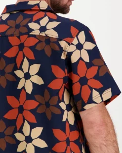 Knowledge cotton apparel tencel kauluspaita Wave relaxed