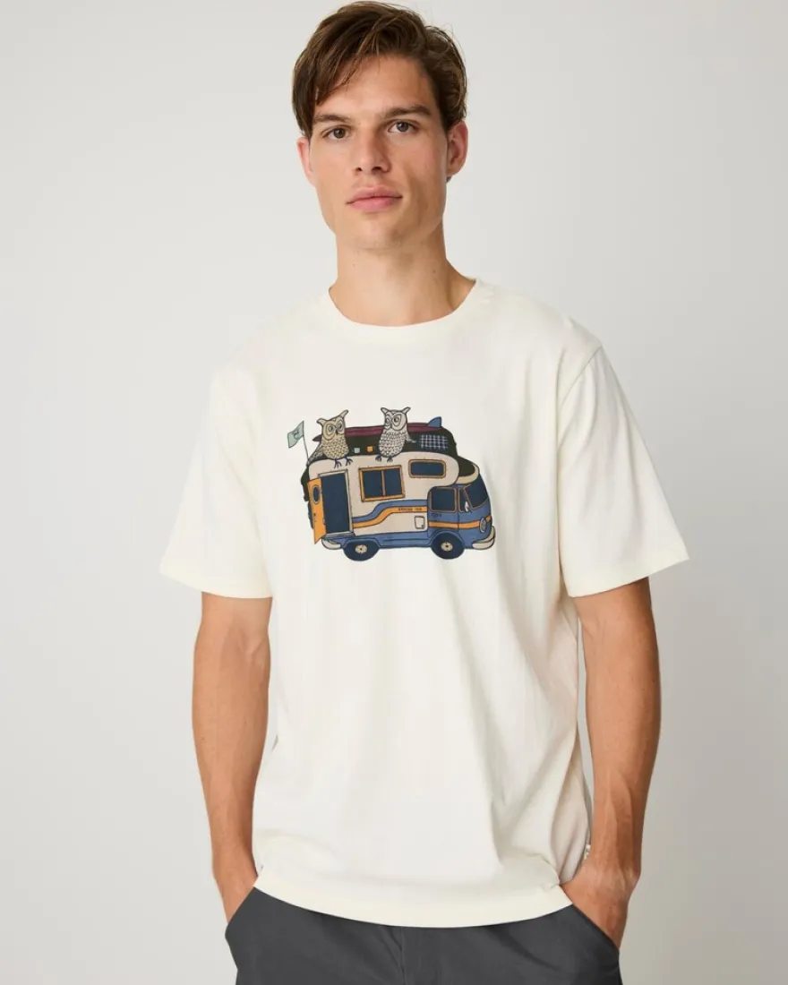 KnowledgeCotton Apparel T-paita Front print