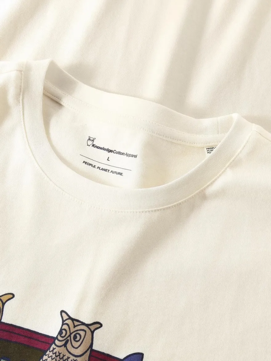 KnowledgeCotton Apparel T-paita Front print