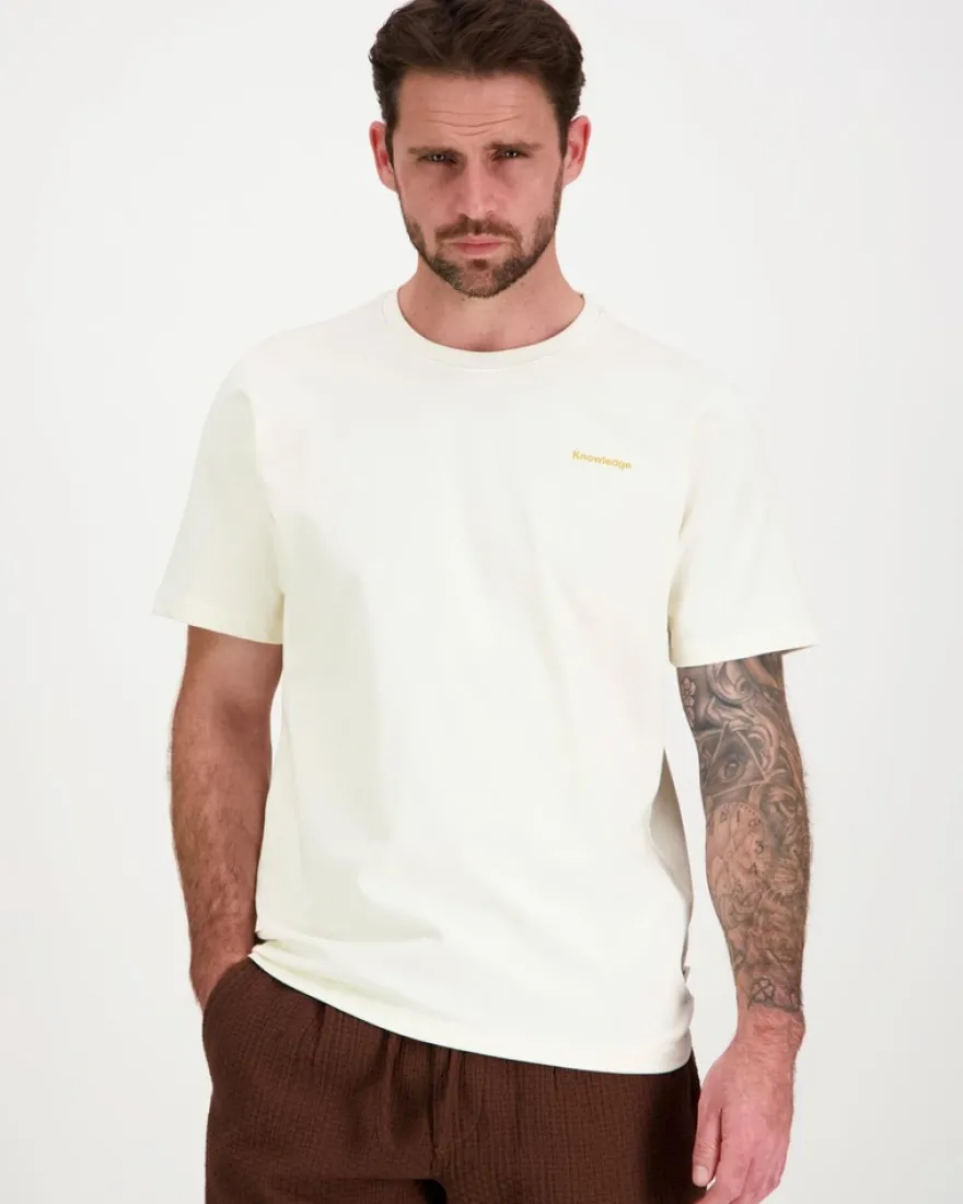 Knowledge cotton apparel t-paita Back print