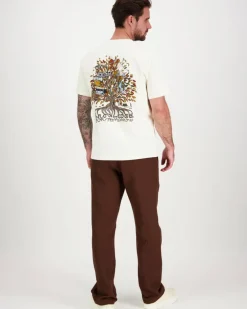 Knowledge cotton apparel t-paita Back print