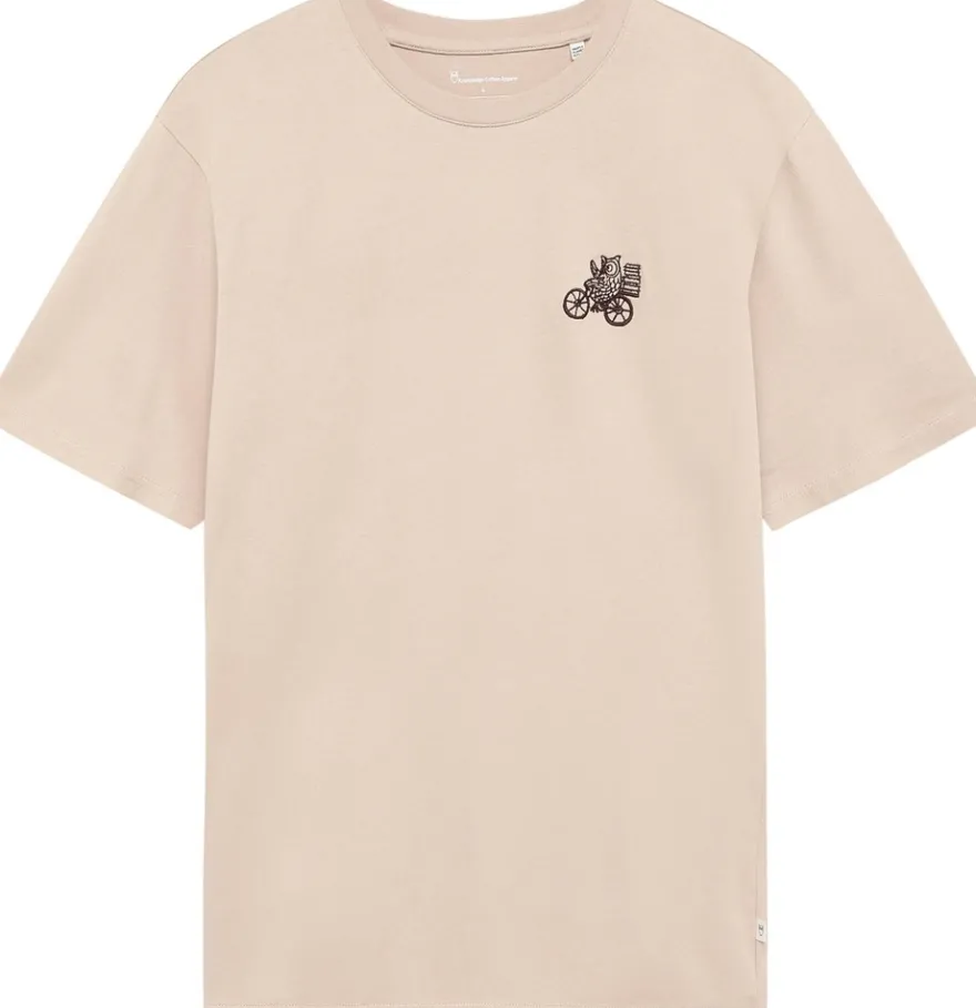 KnowledgeCotton Apparel t-paita Chest embroidery, 100 % puuvilla