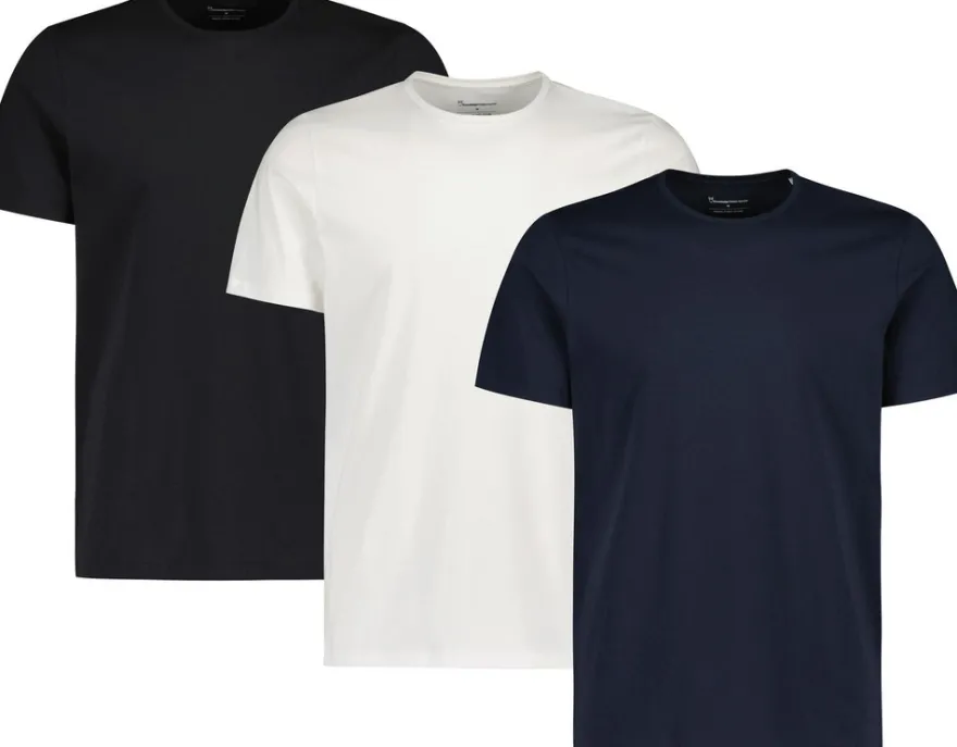 Knowledge Cotton Apparel t-paita Regular 3-pack