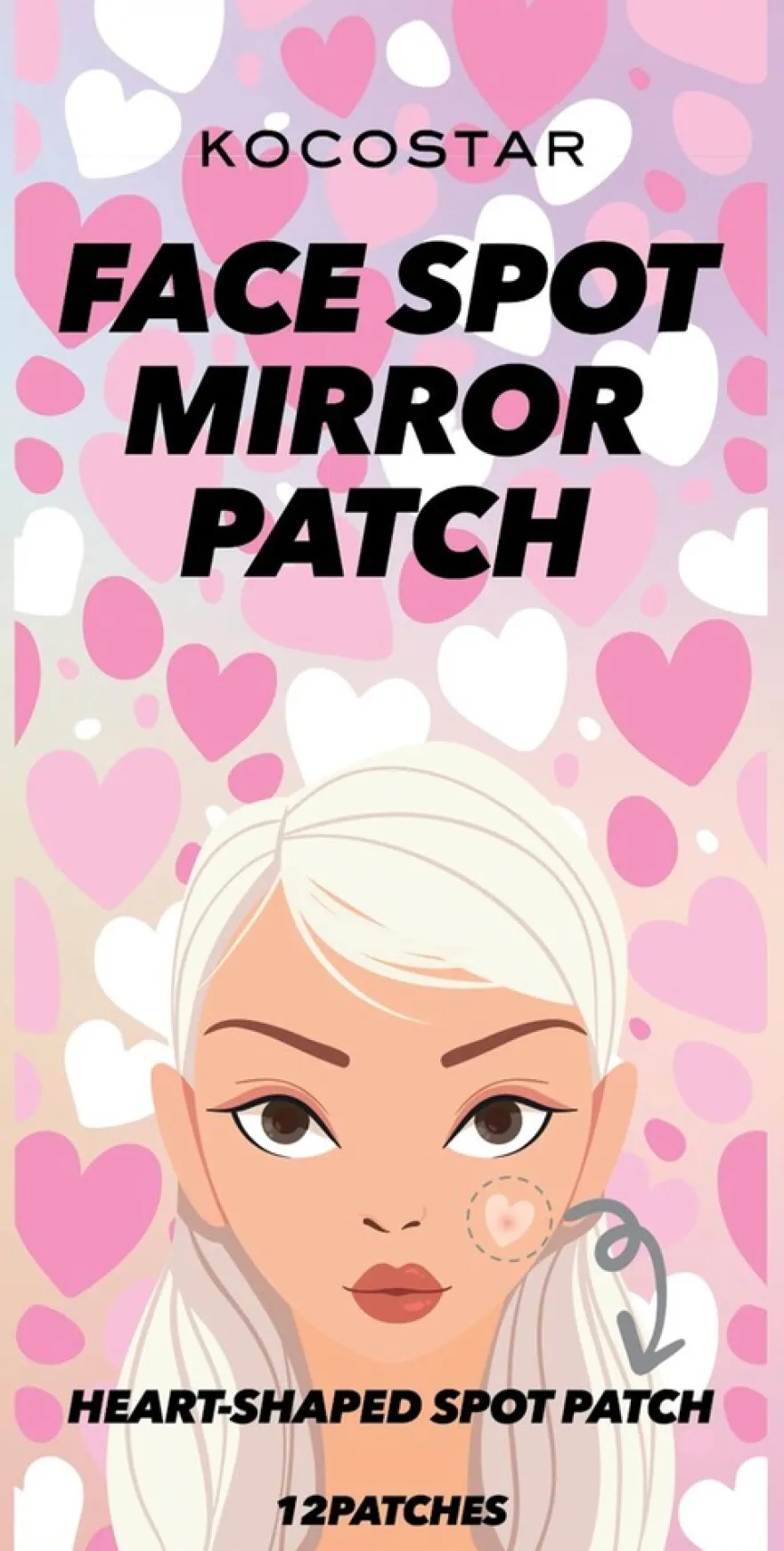 KOCOSTAR Face Spot Mirror Patch täsmähoitolaput näppylöille 36 kpl