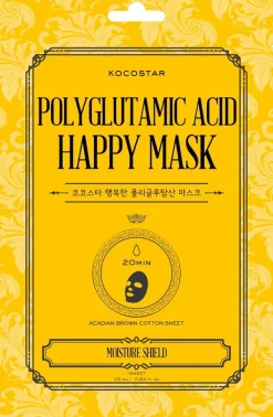 KOCOSTAR Polyglutamic Acid Happy Mask kangasnaamio 1 kpl
