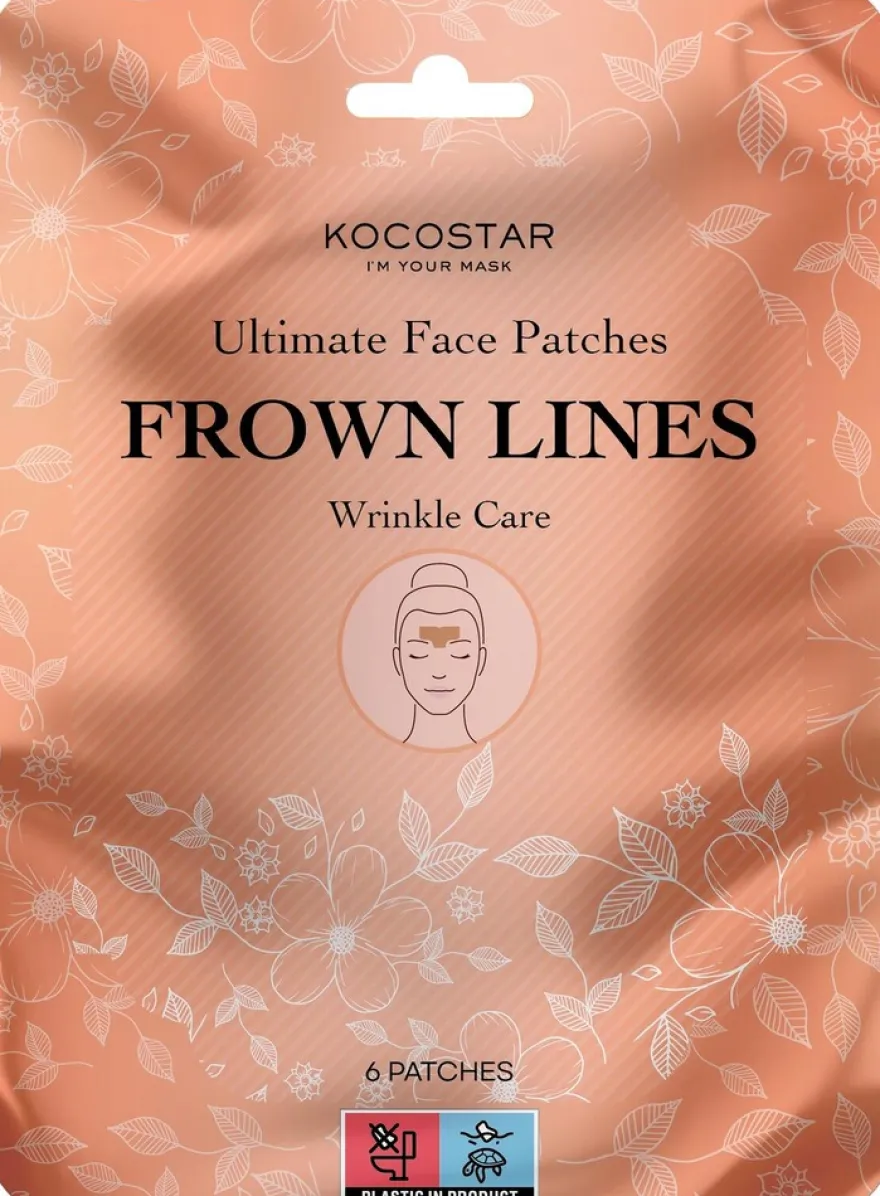 KOCOSTAR Ultimate Face Patches Frown Lines kasvoteipit 6 kpl