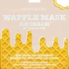 KOCOSTAR Waffle Mask Icecream rauhoittava kangasnaamio 1kpl