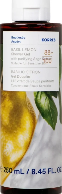 KORRES Basil Lemon suihkugeeli 250ml