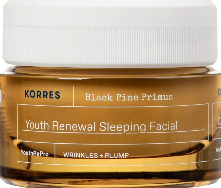 KORRES Black Pine Primus Youth Renewal Sleeping Facial yön yli hoitonaamio 40 ml