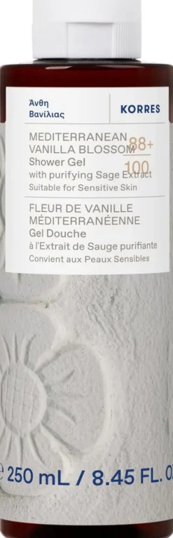 KORRES Mediterranean Vanilla Blossom suihkugeeli 250ml